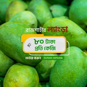 রাজশাহীর ল্যাংড়া আম- ২০ কেজি (প্যাকেজিং এবং ডেলিভারি চার্জ সহ)